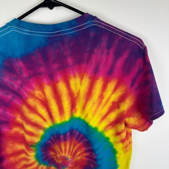 Gildan Heavy Cotton Unisex Iowa State Cyclones Football Tie-Dye T-Shirt Small - Picture 7 of 11